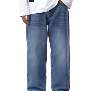 Ben Martin Men Jeans || Baggy Fit Jean's for Man || Loose Fit High Rise Denim || Stretchable Casual Wear Jean,s || Dance Rap Rapping Style Pant for Men || Denim Cotton Jeans (0)